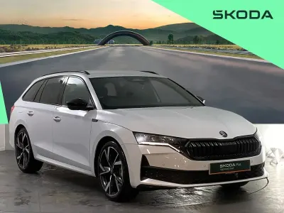 Used Skoda Octavia SportLine 147 HP (108 kW) 2026 White Estate