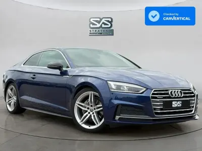 Used Audi A5 S-Line 190 HP (139 kW) 2017 Blue Coupe