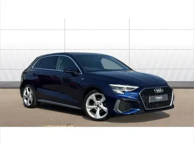 Used Audi A3 S-Line 150 HP (110 kW) 2023 Blue Sedan