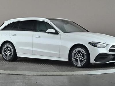 White Used 2023 Mercedes C300e AMG Line Premium Plus Estate | £27,698 (Good price)