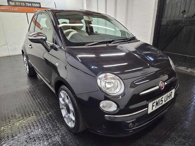 Used Fiat 500 Lounge 69 HP (50 kW) 2015 Black Hatchback