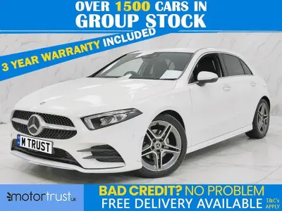 Used Mercedes A200 AMG line 163 HP (119 kW) 2018 White Hatchback