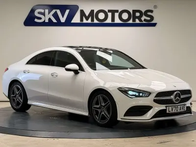 Used Mercedes CLA180 AMG Line Premium Plus 136 HP (100 kW) 2020 White Coupe