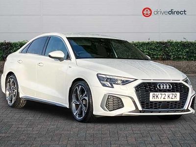 White Used 2022 Audi A3 S-Line Sedan | £21,965 (Fair price)