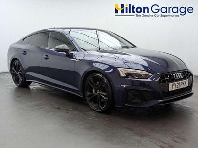 Used Audi A5 Sportback Comfort 204 HP (150 kW) 2021 Blue Hatchback