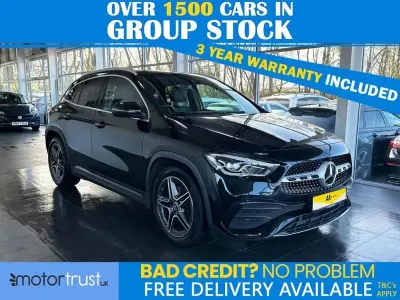 Käytetty Mercedes GLA200 Executive 150 HP (110 kW) 2021 Musta Katumaasturi