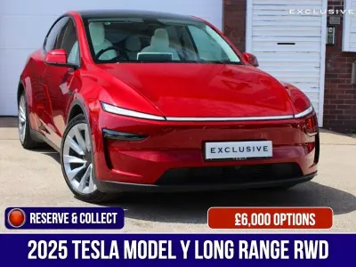 Used Tesla Model Y Long Range RWD 378 kW (514 HP) 2025 Red SUV