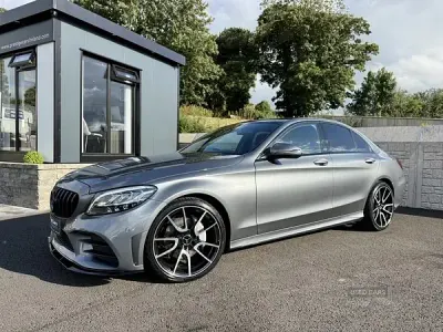 Used Mercedes C220 AMG line 194 HP (142 kW) 2019 Grey Sedan