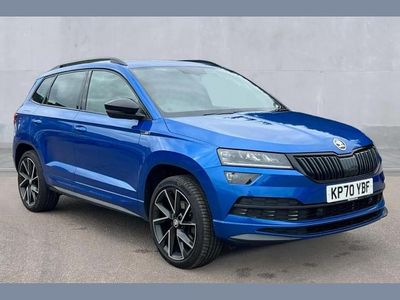 Used Skoda Karoq SportLine 190 HP (139 kW) 2020 Race blue SUV