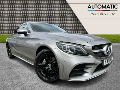 Used Mercedes C200 AMG Line Premium 184 HP (135 kW) 2018 Silver Coupe