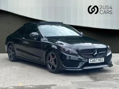 Used Mercedes C200 AMG Line Premium 184 HP (135 kW) 2018 Black Coupe