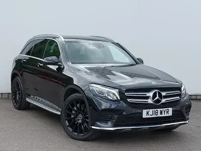 Used Mercedes GLC220 AMG Line Premium 170 HP (125 kW) 2018 Black SUV