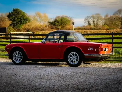 Used Triumph TR6 150 HP (110 kW) 1973 Red Cabriolet