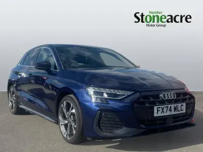 Used Audi A3 Sportback S-Line 150 HP (110 kW) 2024 Blue Hatchback