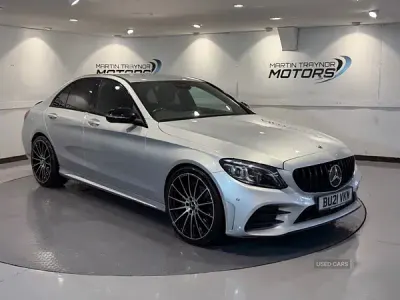 Used Mercedes C220 AMG line 194 HP (142 kW) 2021 Silver Sedan