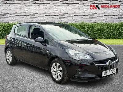 Used Vauxhall Corsa Design Edition 90 HP (66 kW) 2017 Black Hatchback