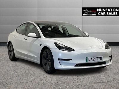 White Used 2021 Tesla Model 3 Standard Range Sedan | £17,300 (Good price)