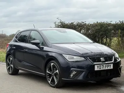 Used Seat Ibiza FR Sport 110 HP (80 kW) 2021 Blue Hatchback