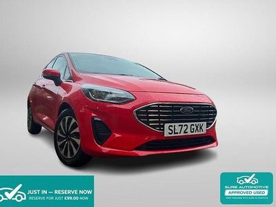 Used Ford Fiesta Titanium 123 HP (90 kW) 2022 Red Hatchback