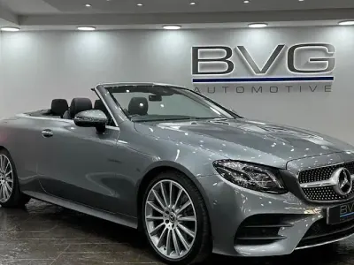 Used Mercedes E220 AMG line 194 HP (142 kW) 2017 Grey Cabriolet