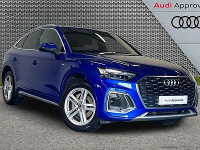 Begagnad Audi Q5 Sportback S-Line 200 HK (147 kW) 2023 Blå SUV