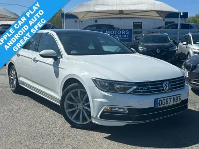 Used VW Passat R-line 150 HP (110 kW) 2017 White Sedan