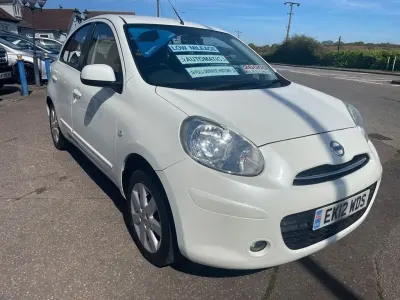 Second-hand Nissan Micra Acenta 80 CP (58 kW) 2012 Alb Hatchback