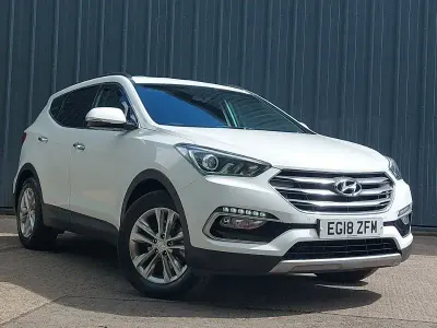 Used Hyundai Santa Fe Premium 200 HP (147 kW) 2018 White SUV
