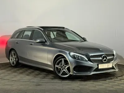 Begagnad Mercedes C250 AMG Line Premium Plus 204 HK (150 kW) 2017 Grå Kombi