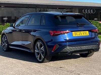 Used Audi A3 Black Edition 150 HP (110 kW) 2025 Blue Hatchback