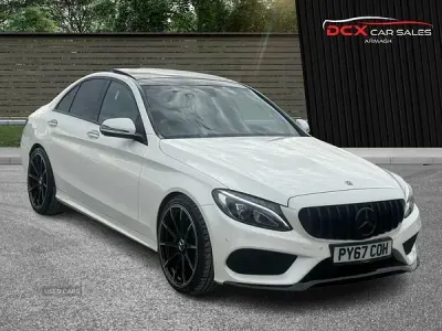 Used Mercedes C220 AMG Line Premium 170 HP (125 kW) 2017 White Sedan