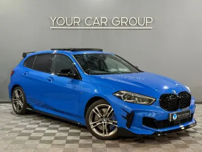 Used BMW M135 Comfort Edition 306 HP (225 kW) 2022 Blue Hatchback