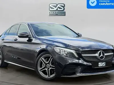 Used Mercedes C220 AMG line 194 HP (142 kW) 2019 Black Sedan