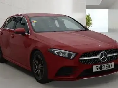 Used Mercedes A180 AMG line 114 HP (83 kW) 2019 Red Hatchback