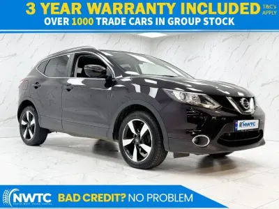 Used Nissan Qashqai N-Connecta 110 HP (80 kW) 2017 Black SUV