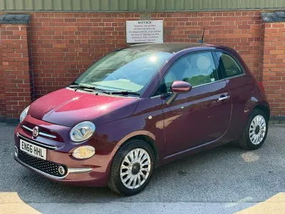 Used Fiat 500 Lounge 69 HP (50 kW) 2016 Red Hatchback
