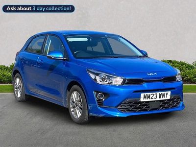 Used Kia Rio 83 HP (61 kW) 2023 Blue Hatchback