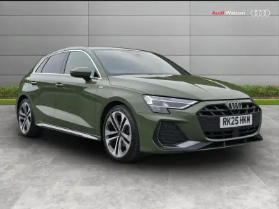 Used Audi A3 S-Line 147 HP (108 kW) 2025 Green Hatchback