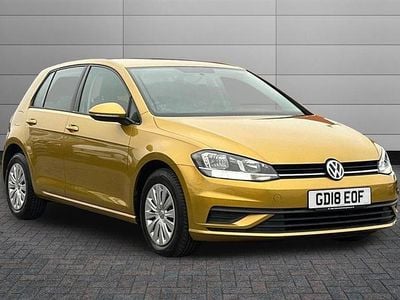 Turmeric yellow Used 2018 VW Golf VII S Hatchback | £8,295 (Good price)