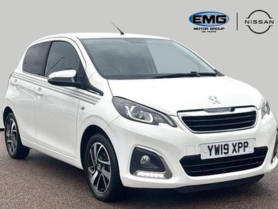 White Used 2019 Peugeot 108 Collection Hatchback | £6,295 (Fair price)