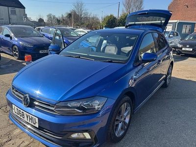 Used VW Polo R-line 115 HP (84 kW) 2018 Blue Hatchback
