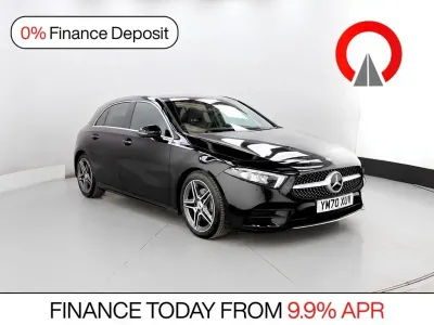 Used Mercedes A200 AMG line 163 HP (119 kW) 2021 Black Hatchback
