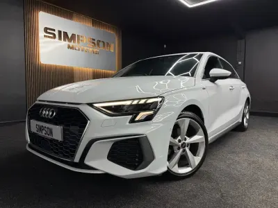 Used Audi A3 Sportback S-Line 150 HP (110 kW) 2023 White Hatchback