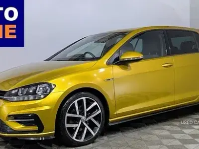 Used VW Golf VII R-line 150 HP (110 kW) 2018 Yellow Hatchback