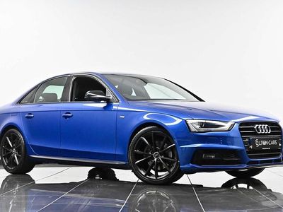 Used Audi A4 Black Edition 177 HP (130 kW) 2015 Blue Sedan