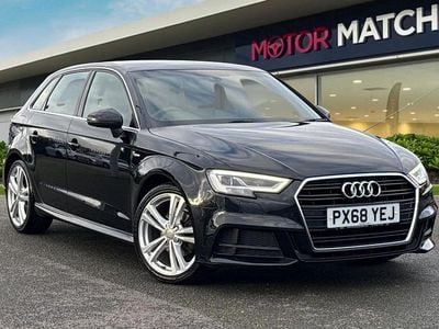 Used Audi A3 S-Line 2018 Black Sedan