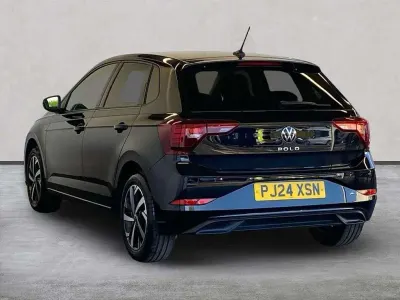 Used VW Polo Match 95 HP (69 kW) 2024 Black Hatchback