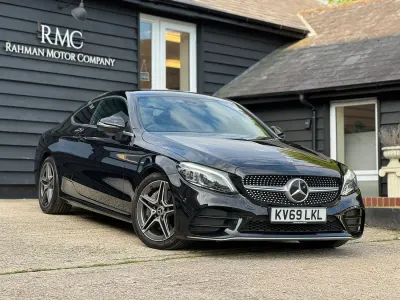Used Mercedes C300 AMG Line Premium 245 HP (180 kW) 2019 Black Coupe