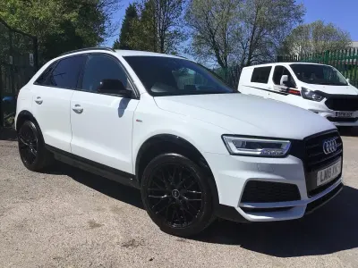 Begagnad Audi Q3 Black Edition 150 HK (110 kW) 2018 Vit SUV