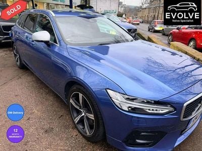 Used Volvo V90 R-Design 235 HP (172 kW) 2017 Blue Estate